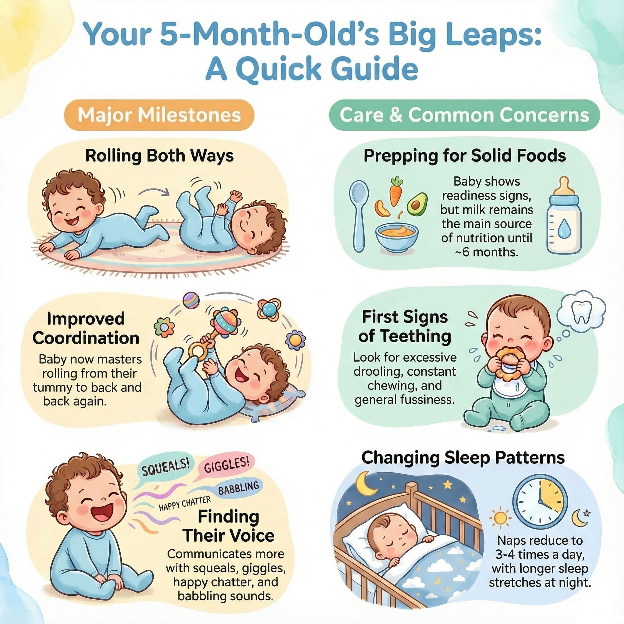 Growth & 5 Month Milestones.