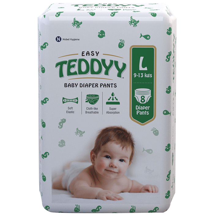 Little Angel Premier Pants Baby Diapers, Large (L) Size, 24 Count, Cottony  Soft Material, Breathable, Extra Dry Core, Stretchable Sides, Pack of 1,  9-14 kgs