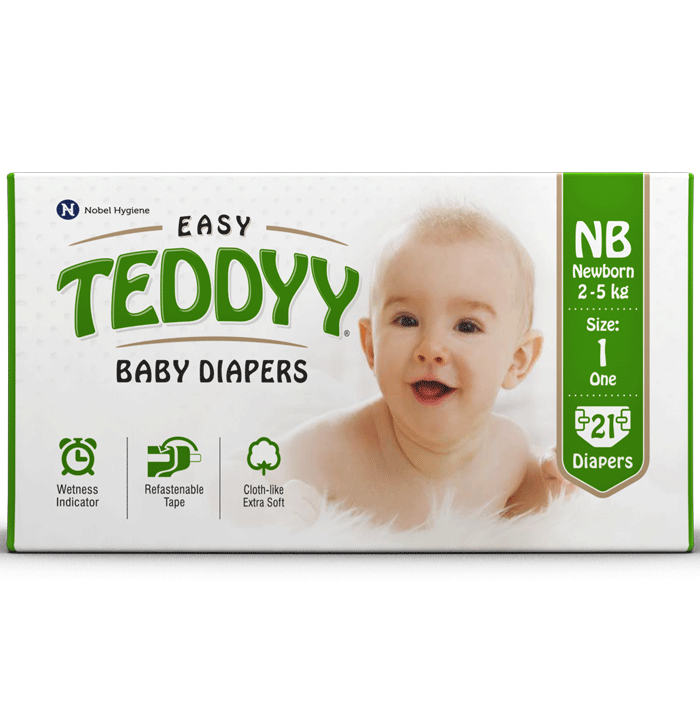 Teddyy New born Baby Diapers - Best NB Size Diapers for a Newborn Baby