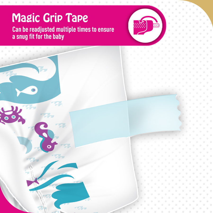 Magic Grip Tape - Premium Teddyy Baby Diapers