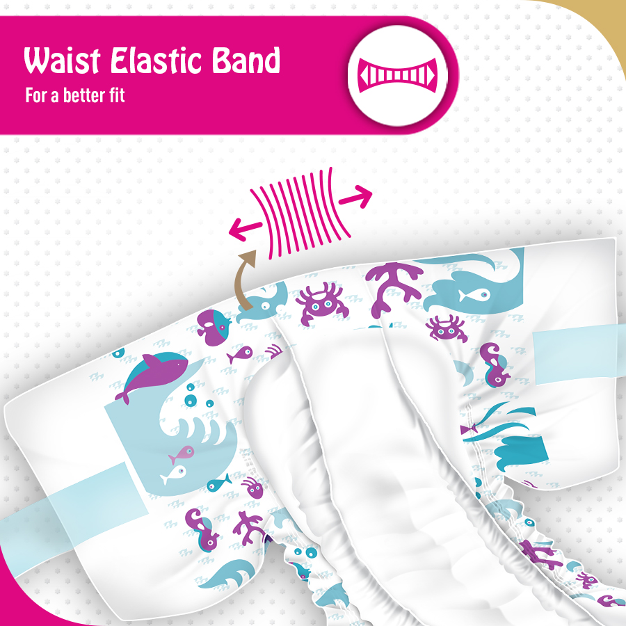 Waist Elastic Band - Premium Teddyy Baby Diapers