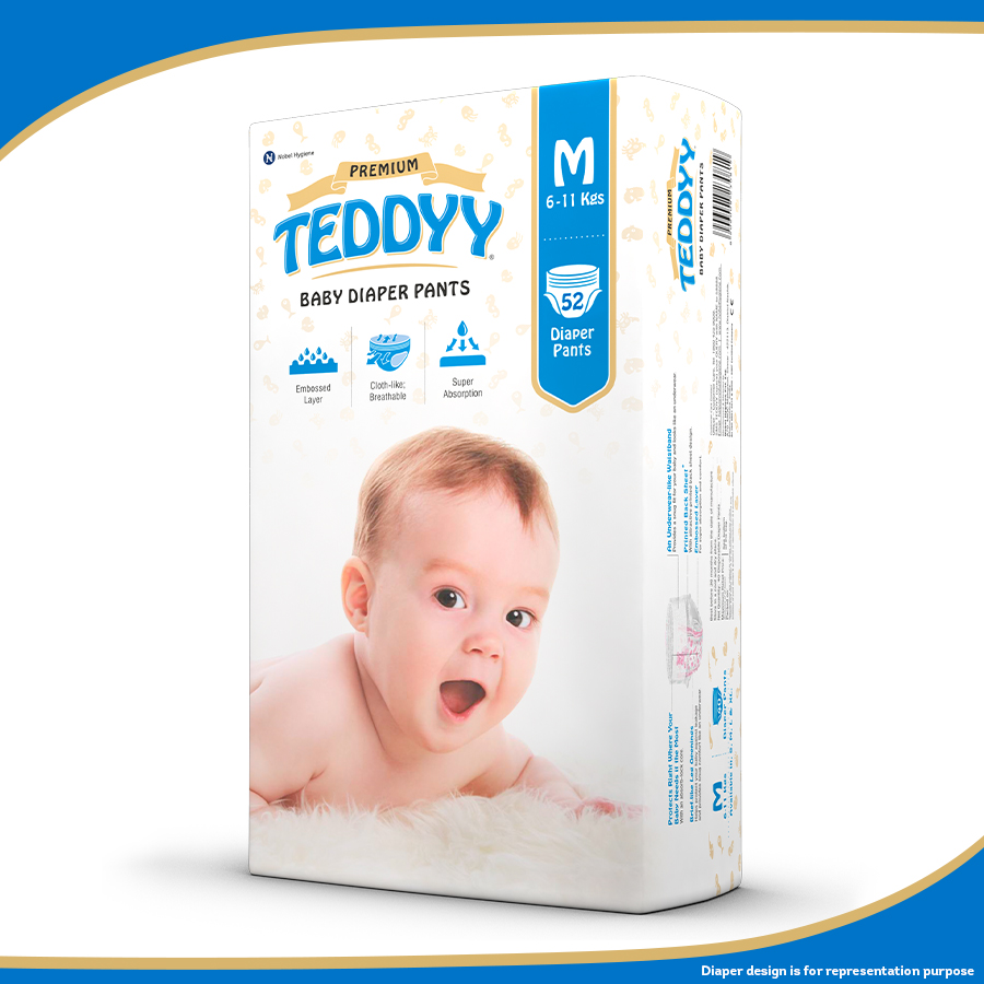 Premium Teddyy Baby Diaper Pants M Size