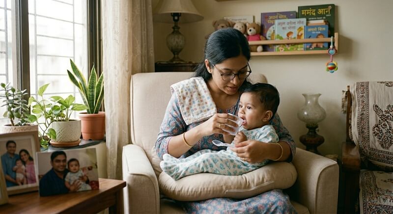 Keeping baby hydrated during summer to protect skin health