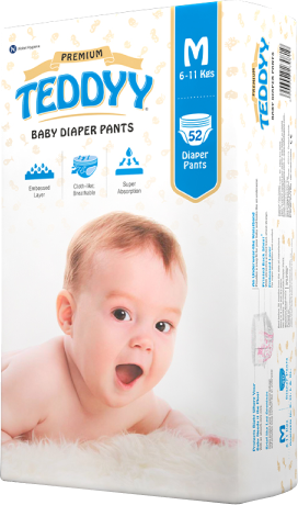 Teddyy Baby Diaper Pants Easy XLarge Pack of 26