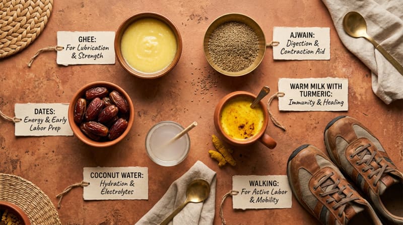 नॉर्मल डिलीवरी के लिए डाइट और घरेलू टिप्स