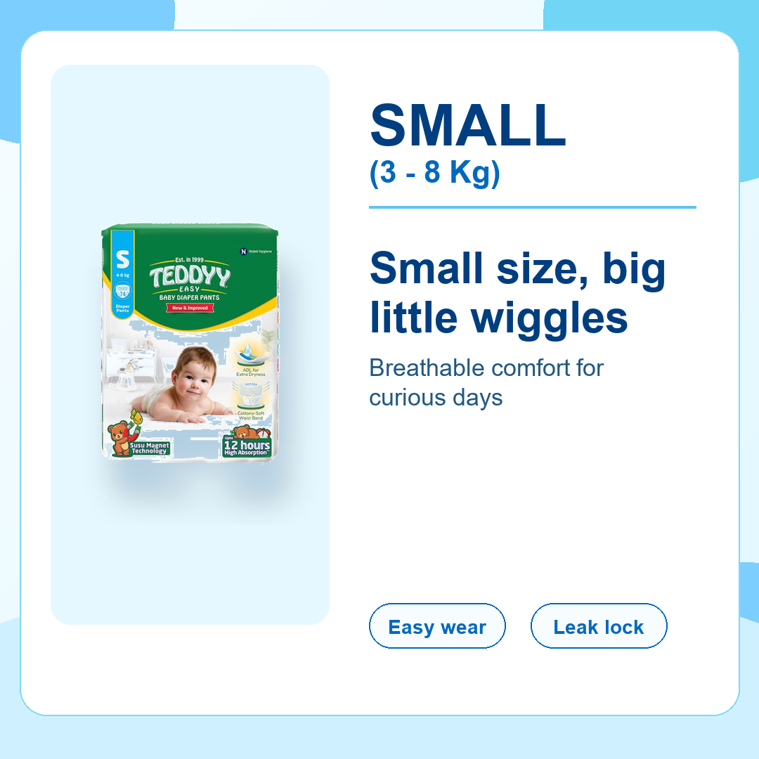 Small (S) Teddyy Diaper - Shop by baby weight