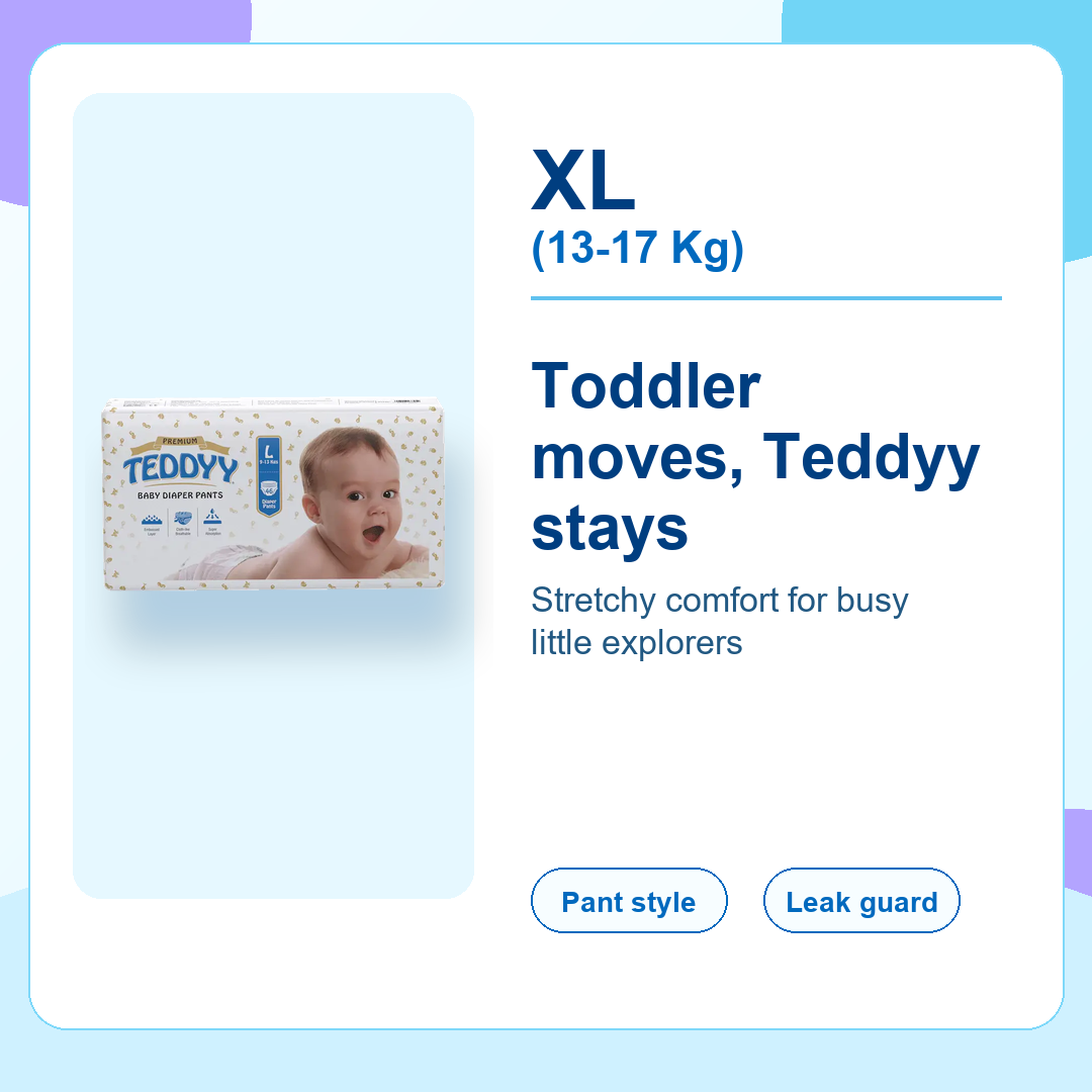 Extra Large (XL) Teddyy Diaper - Shop by baby weight