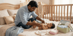 Diaper Changing 101: Step-by-Step Guide for New Indian Dads